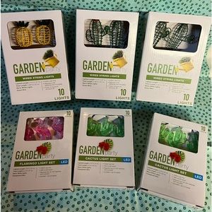 6 piece garden light set